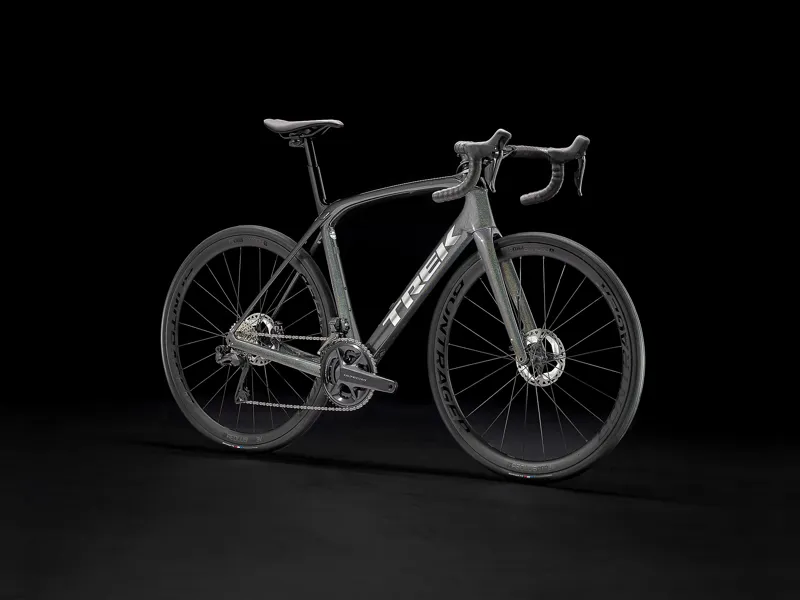 2022 Trek Domane SLR 7 Road Bike Dark Prismatic and Trek Black-1